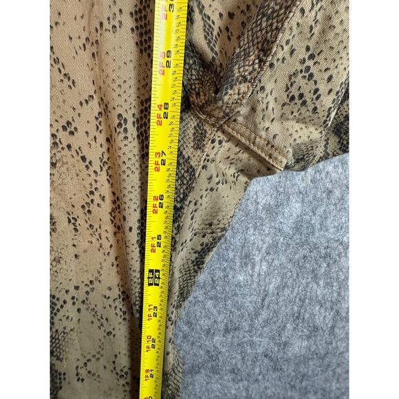 Judy Blue Skinny Fit Tan Size 13/31 Snakeskin Stretch Pants Mid Rise JB84177 - Picture 9 of 9